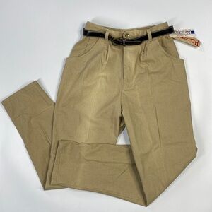Vintage Crestline Stretch Khaki Trouser Pants Size 12 (28x30) NWT